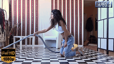 Cute Latina Vacuuming (FULL HD) - Fernanda