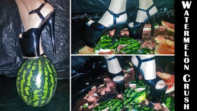 Watermelon crush with extreme high heels