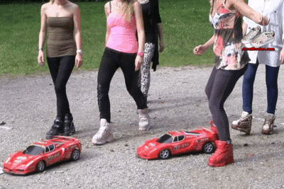 5 Girls on model cars 1 - part F