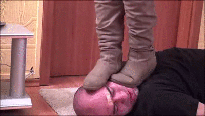ADRIANNA - Harm Done - BRUTAL Trampling And Facestanding In Flat High Boots