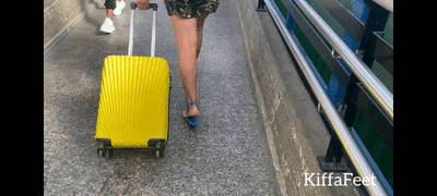 Goddess Kiffa - Public Bus trip PART 1 - Stranger Voyeur licks Kiffa`s sandals