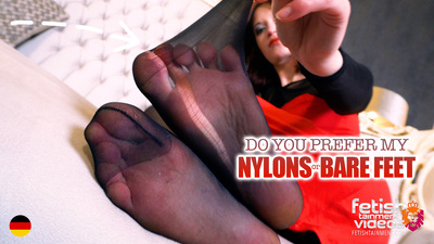 My nylons or my wet feet?