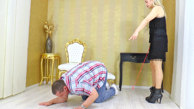 Spankings for the cleaning slave - small version
