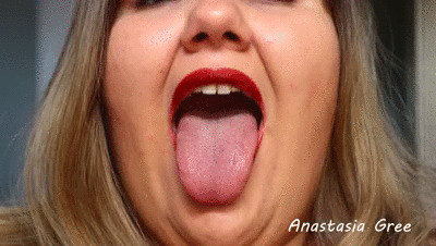 BBW tongue fetish