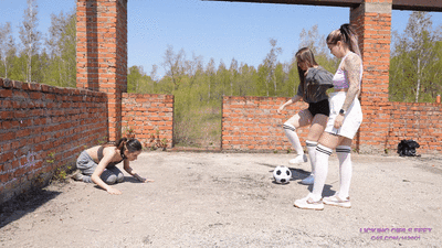 ALISA and NICOLE - Would you like to play football with us? (4K)