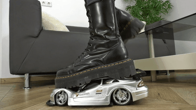 Crushing your RC car under my Dr. Martens boots