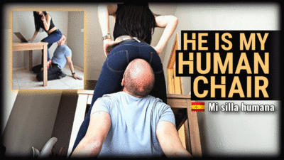 He is my human chair (small version)