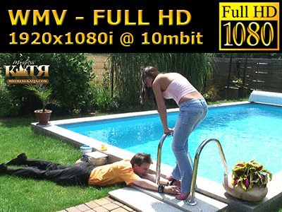 02-003 - Hartes High Heel Hand-Trampling am Pool (WMV - FULL HD - High Definition)