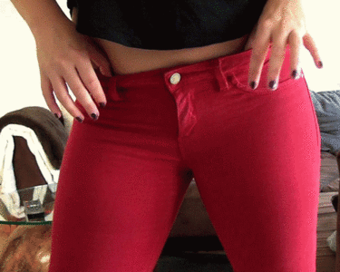 red hot Jeans - Ass