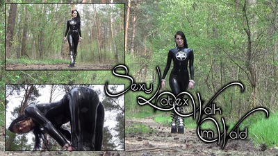 Sexy Latex-Walk in the Forest