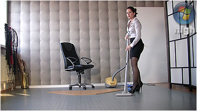 Cleaning And Vacuuming (wmv) - Lady Danica