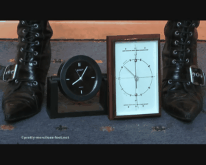 Two Clocks under Boots